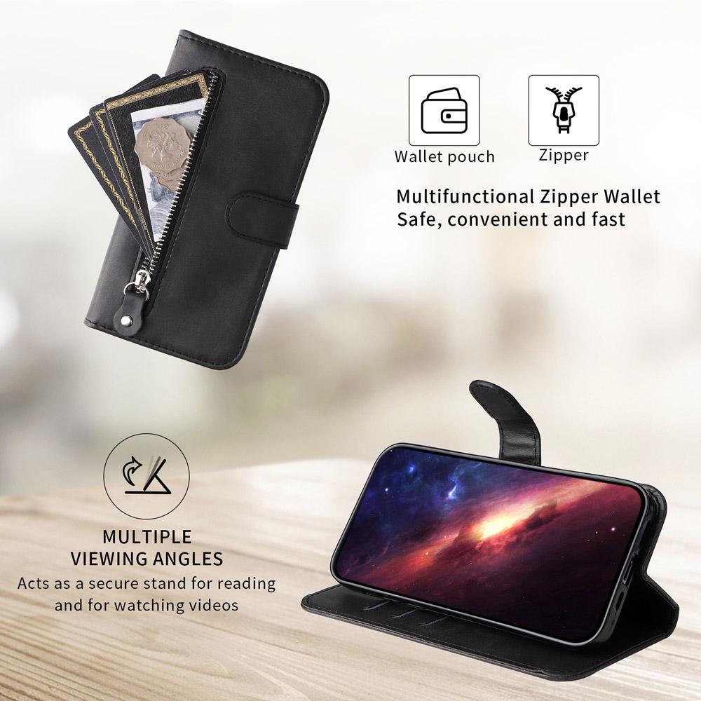 For Redmi 17 5G / 4G Global 170mm Fashion Calf Texture Zipper Leather Phone Case(Black)