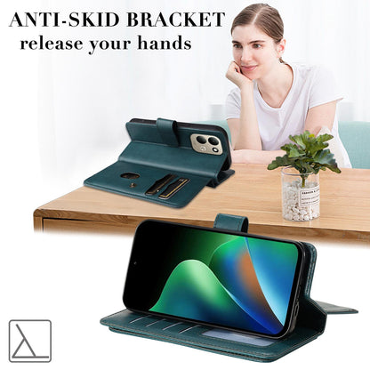 For Redmi 17 5G / 4G Global 170mm Multi-Function Wallet 10 Card Slots Leather Phone Case(Dark Green)