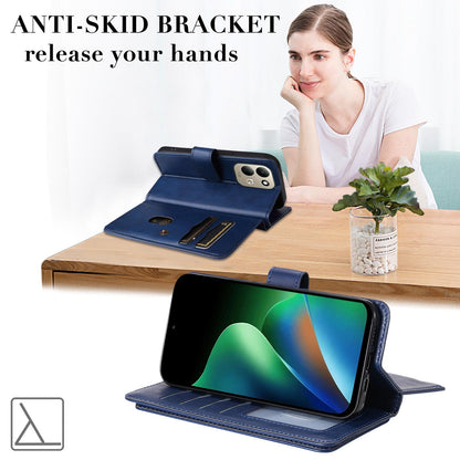 For Redmi 17 5G / 4G Global 170mm Multi-Function Wallet 10 Card Slots Leather Phone Case(Dark Blue)
