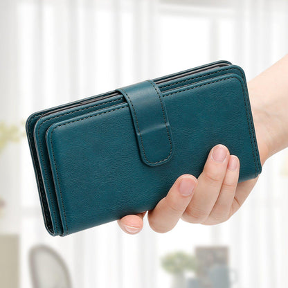 For Redmi Note 17 Pro+ 5G Global 163mm Multi-Function Wallet 10 Card Slots Leather Phone Case(Dark Green)