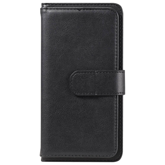 For Redmi Note 17 Pro+ 5G Global 163mm Multi-Function Wallet 10 Card Slots Leather Phone Case(Black)