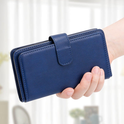 For Redmi Note 17 Pro+ 5G Global 163mm Multi-Function Wallet 10 Card Slots Leather Phone Case(Dark Blue)