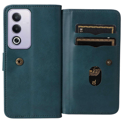 For Redmi Note 17 5G/4G Global 171mm Multi-Function Wallet 10 Card Slots Leather Phone Case(Dark Green)