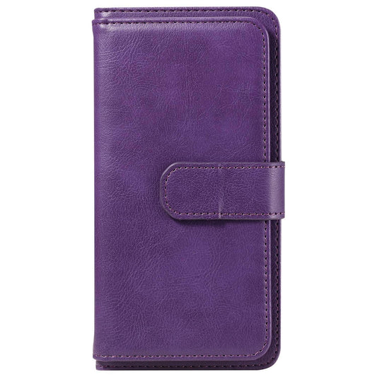 For Redmi Note 17 5G/4G Global 171mm Multi-Function Wallet 10 Card Slots Leather Phone Case(Violet)