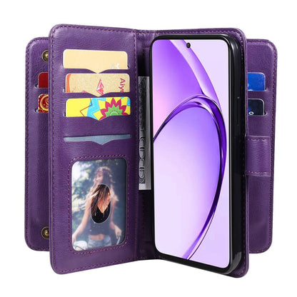 For Redmi Note 17 5G/4G Global 171mm Multi-Function Wallet 10 Card Slots Leather Phone Case(Violet)