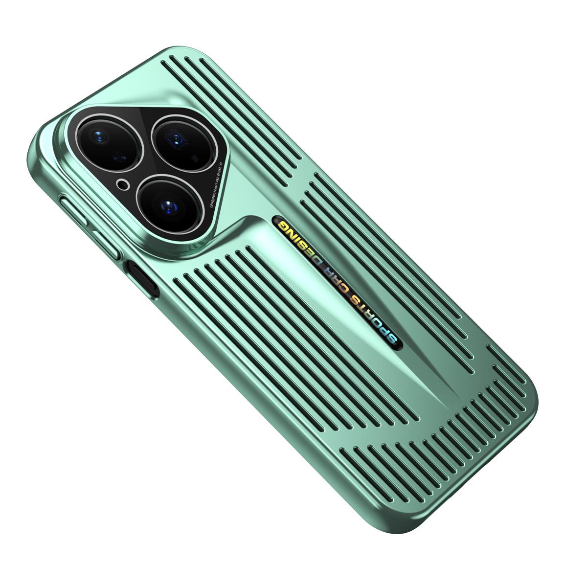 For Huawei Pura 80 Ultra 5G Blade Cooling PC Full Coverage Phone Case - Cyan - EDA006842903F