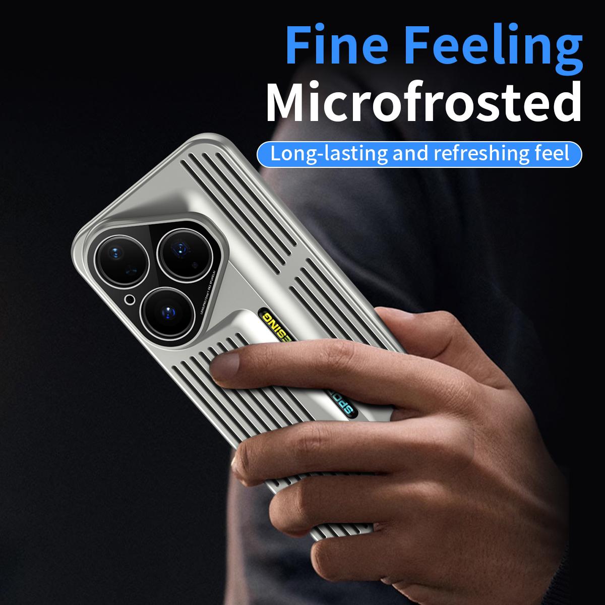 For Huawei Pura 80 Ultra 5G Blade Cooling PC Full Coverage Phone Case - Cyan - EDA006842903F