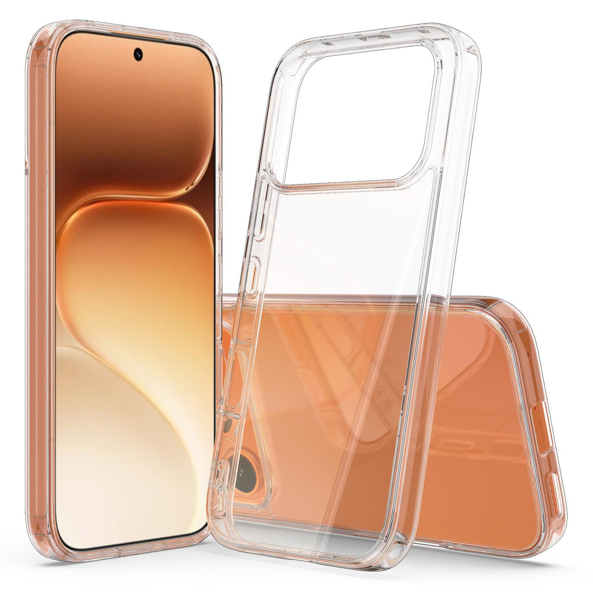 For Honor 600 / 600 Pro 5G Global Scratchproof Acrylic TPU Phone Case - Transparent - EDA006844918A