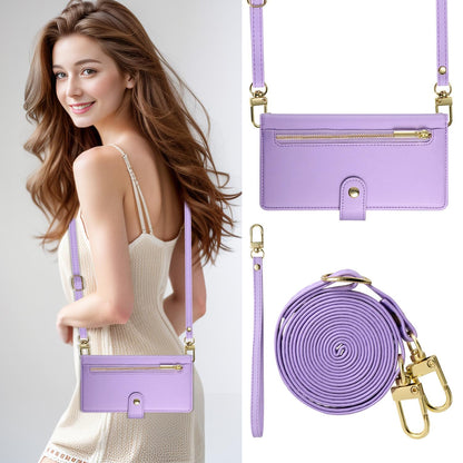 For Redmi K90 Pro Max / Poco F8 Ultra 5G Nine Card-slot Zipper Wallet Bag Leather Phone Case(Purple)