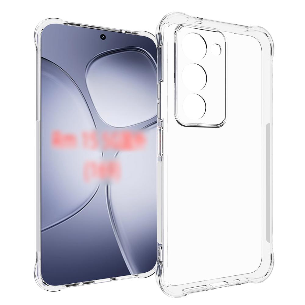 For Redmi 15 5G Global / 4G SEA 169.5mm Shockproof Non-slip Thickening TPU Phone Case - Transparent - EDA006859223A
