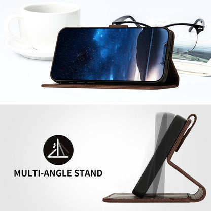 For Redmi K90 Pro Max / Poco F8 Ultra Grid Butterfly Embossed Pattern Leather Phone Case with Lanyard(Coffee)