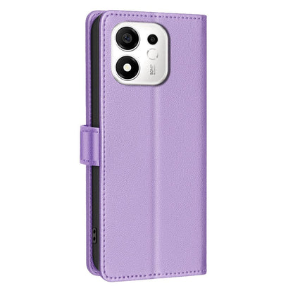 For Honor 600 Smart/X7e Plus 5G Litchi Texture RFID Anti-theft Leather Phone Case - Purple - EDA006872218D
