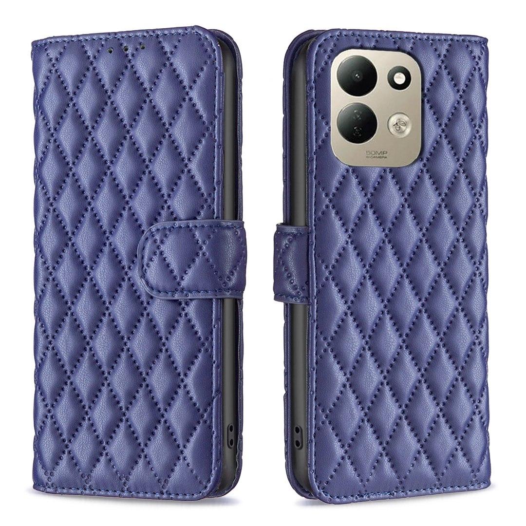 For Redmi 17 4G / 5G Global 170mm Diamond Lattice Wallet Flip Leather Phone Case(Blue)