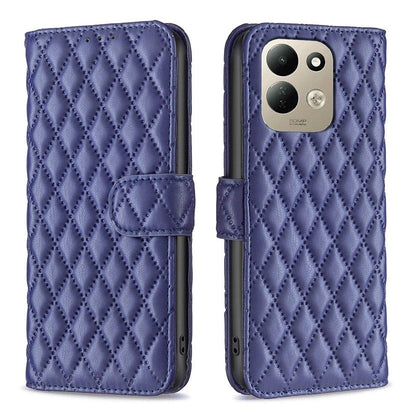 For Redmi 17 4G / 5G Global 170mm Diamond Lattice Wallet Flip Leather Phone Case(Blue)