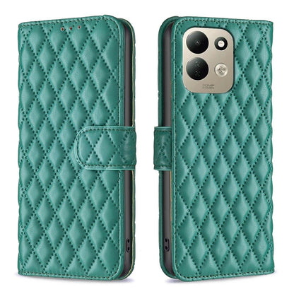 For Redmi 17 4G / 5G Global 170mm Diamond Lattice Wallet Flip Leather Phone Case(Green)