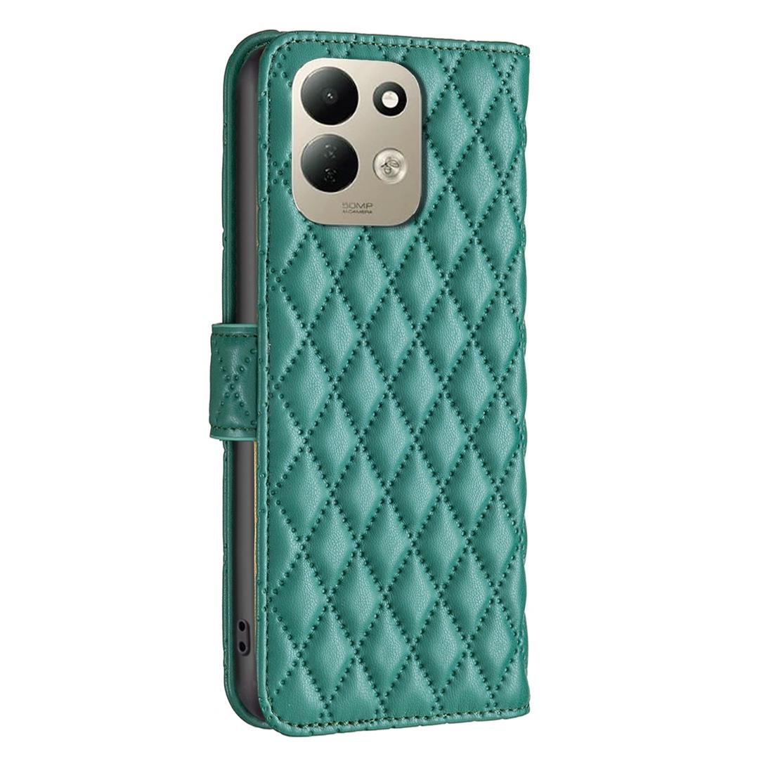 For Redmi 17 4G / 5G Global 170mm Diamond Lattice Wallet Flip Leather Phone Case(Green)