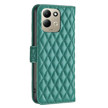 For Redmi 17 4G / 5G Global 170mm Diamond Lattice Wallet Flip Leather Phone Case(Green)