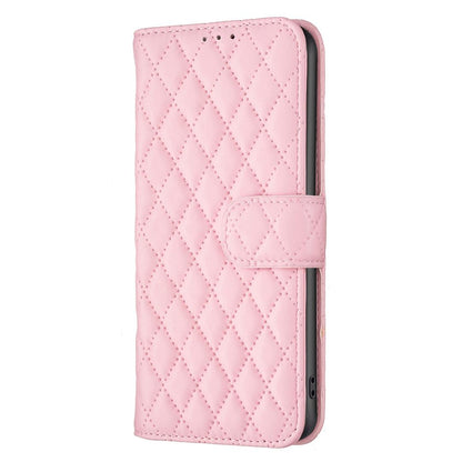 For Redmi 17 4G / 5G Global 170mm Diamond Lattice Wallet Flip Leather Phone Case(Pink)