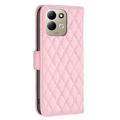 For Redmi 17 4G / 5G Global 170mm Diamond Lattice Wallet Flip Leather Phone Case(Pink)
