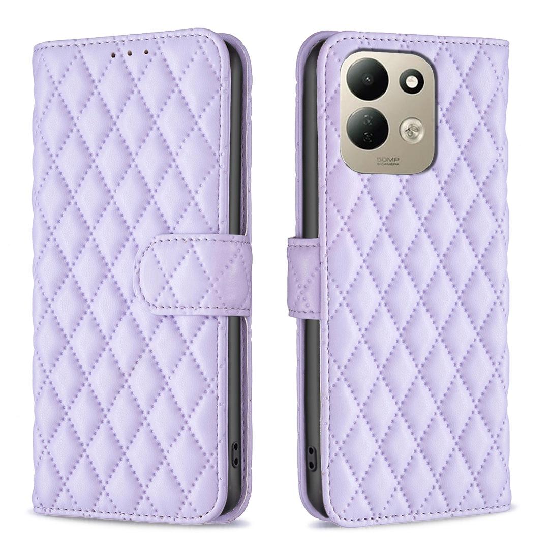 For Redmi 17 4G / 5G Global 170mm Diamond Lattice Wallet Flip Leather Phone Case(Purple)
