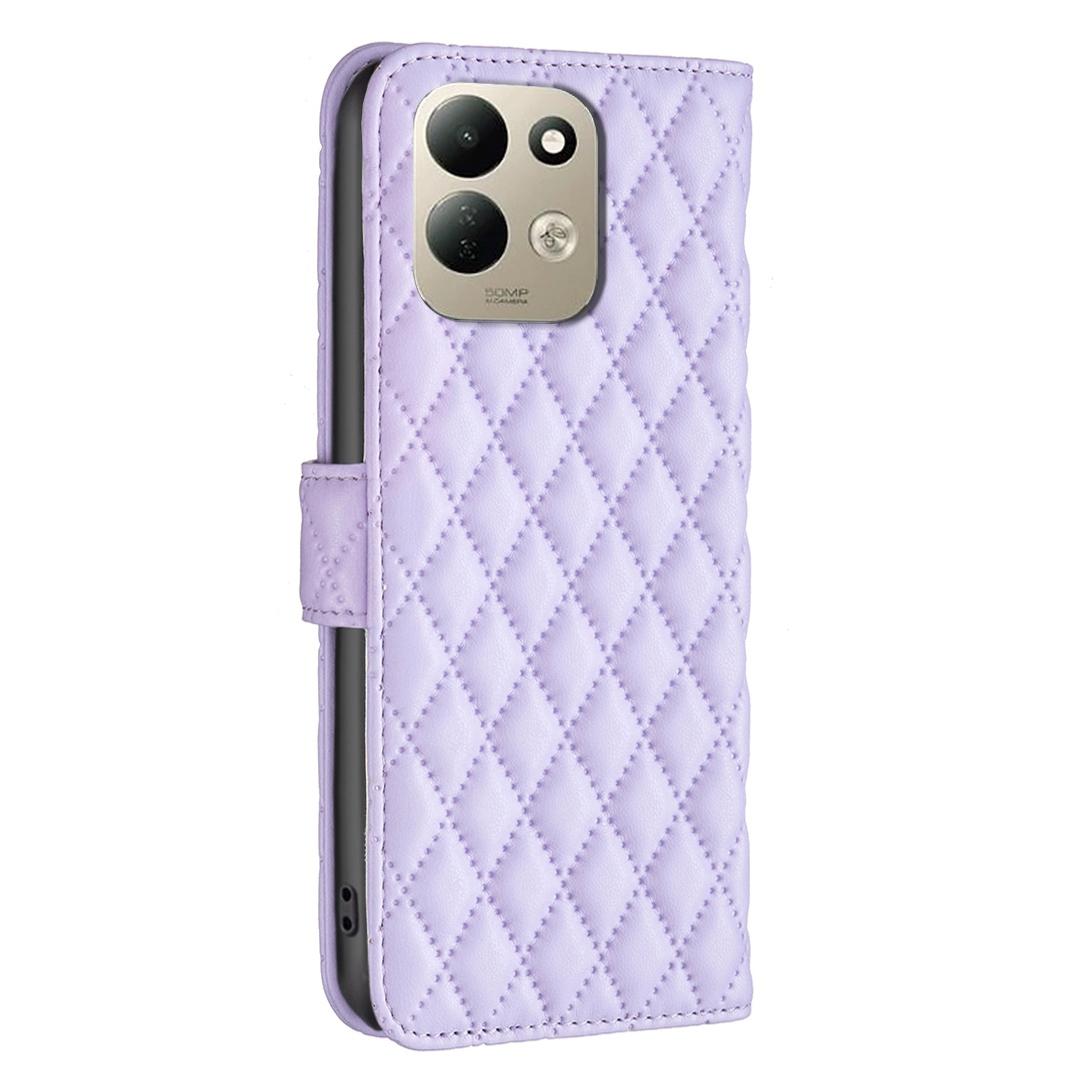 For Redmi 17 4G / 5G Global 170mm Diamond Lattice Wallet Flip Leather Phone Case(Purple)