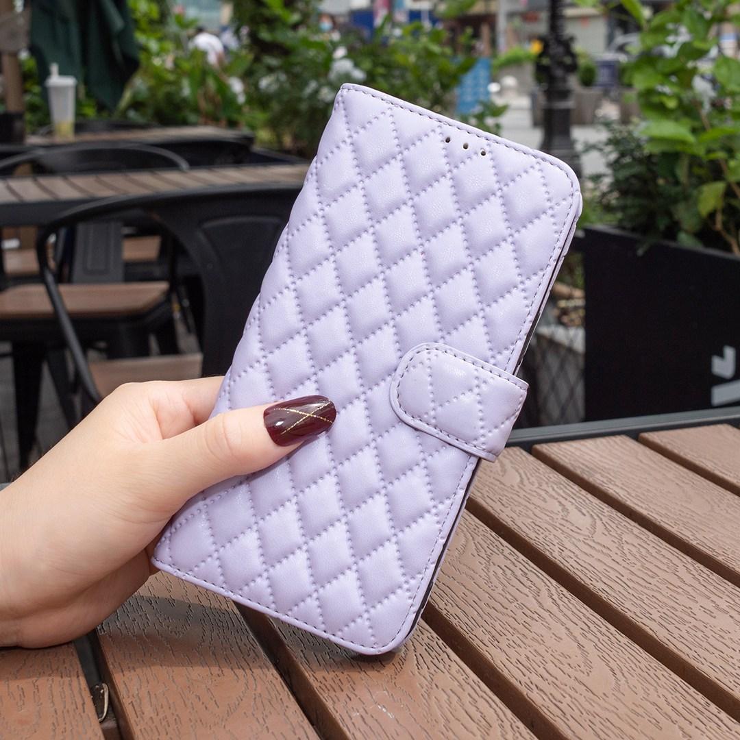 For Redmi 17 4G / 5G Global 170mm Diamond Lattice Wallet Flip Leather Phone Case(Purple)