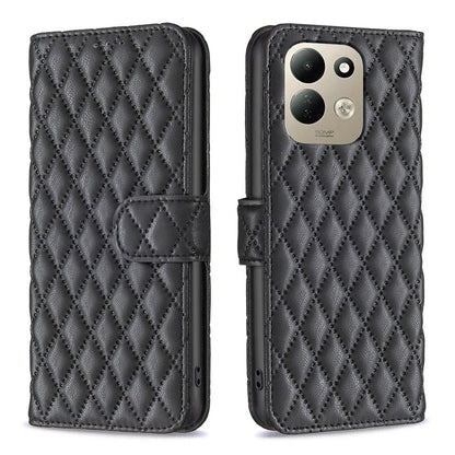 For Redmi 17 4G / 5G Global 170mm Diamond Lattice Wallet Flip Leather Phone Case(Black)