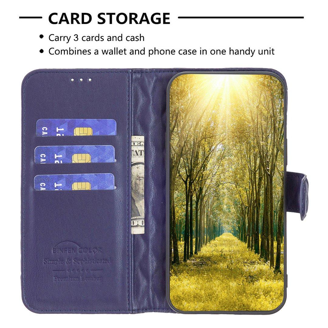 For Redmi Note 17 4G Global 171mm Diamond Lattice Wallet Flip Leather Phone Case(Blue)