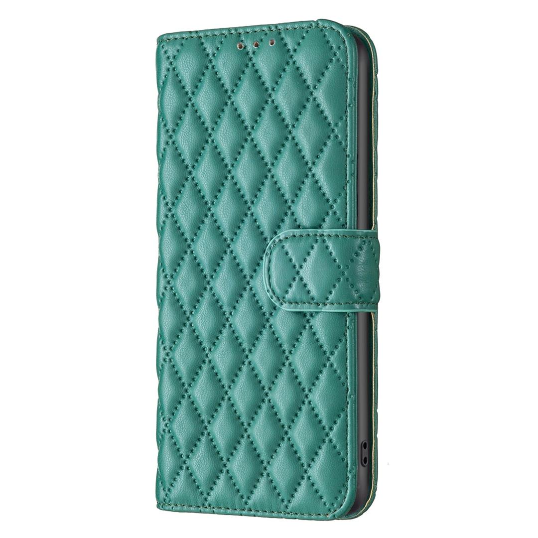 For Redmi Note 17 4G Global 171mm Diamond Lattice Wallet Flip Leather Phone Case(Green)