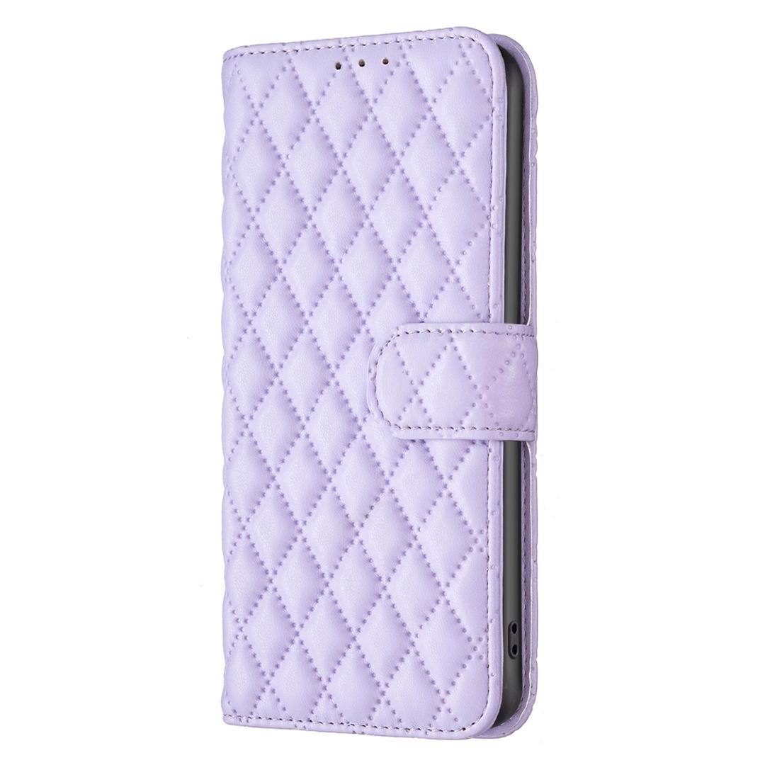 For Redmi Note 17 4G Global 171mm Diamond Lattice Wallet Flip Leather Phone Case(Purple)