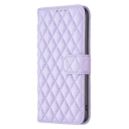 For Redmi Note 17 4G Global 171mm Diamond Lattice Wallet Flip Leather Phone Case(Purple)