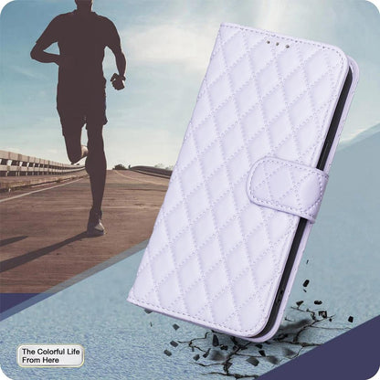 For Redmi Note 17 4G Global 171mm Diamond Lattice Wallet Flip Leather Phone Case(Purple)