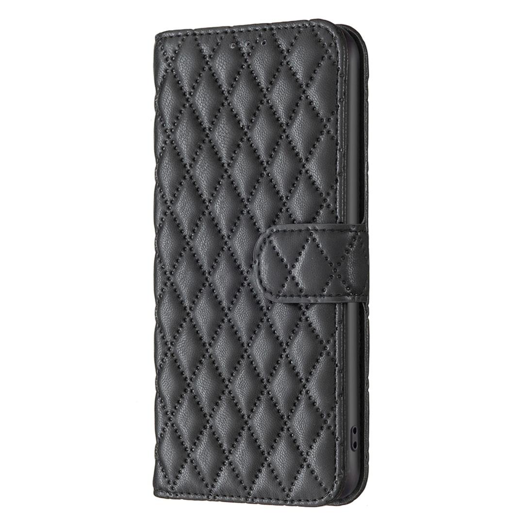 For Redmi Note 17 4G Global 171mm Diamond Lattice Wallet Flip Leather Phone Case(Black)