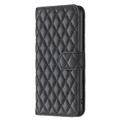 For Redmi Note 17 4G Global 171mm Diamond Lattice Wallet Flip Leather Phone Case(Black)