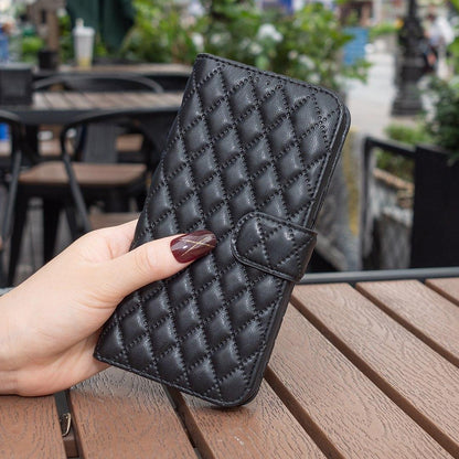 For Redmi Note 17 4G Global 171mm Diamond Lattice Wallet Flip Leather Phone Case(Black)