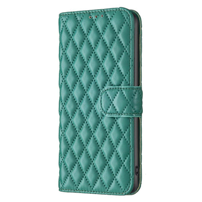For Redmi Note 17 Pro 5G Global 163mm Diamond Lattice Wallet Flip Leather Phone Case(Green)