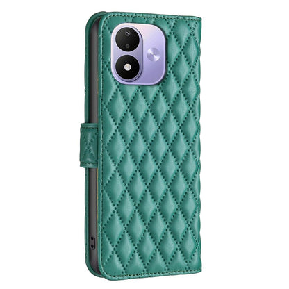 For Redmi Note 17 Pro 5G Global 163mm Diamond Lattice Wallet Flip Leather Phone Case(Green)