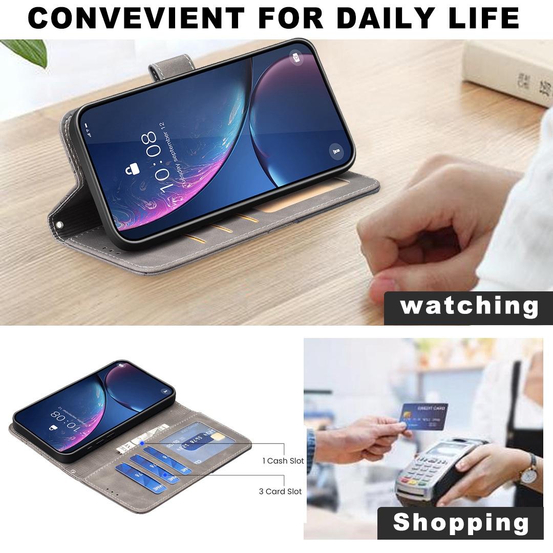 For Redmi Note 17 Pro 5G Global 163mm Magnetic Buckle Rhombus Texture Leather Phone Case(Grey)