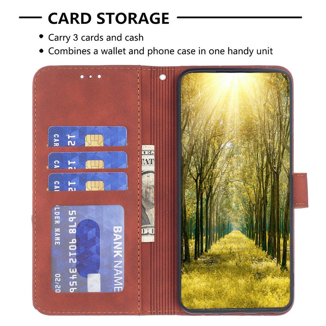 For Redmi Note 17 Pro 5G Global 163mm Magnetic Buckle Rhombus Texture Leather Phone Case(Brown)