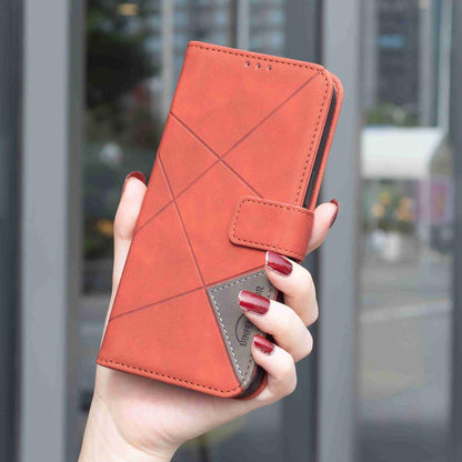 For Redmi Note 17 Pro 5G Global 163mm Magnetic Buckle Rhombus Texture Leather Phone Case(Brown)