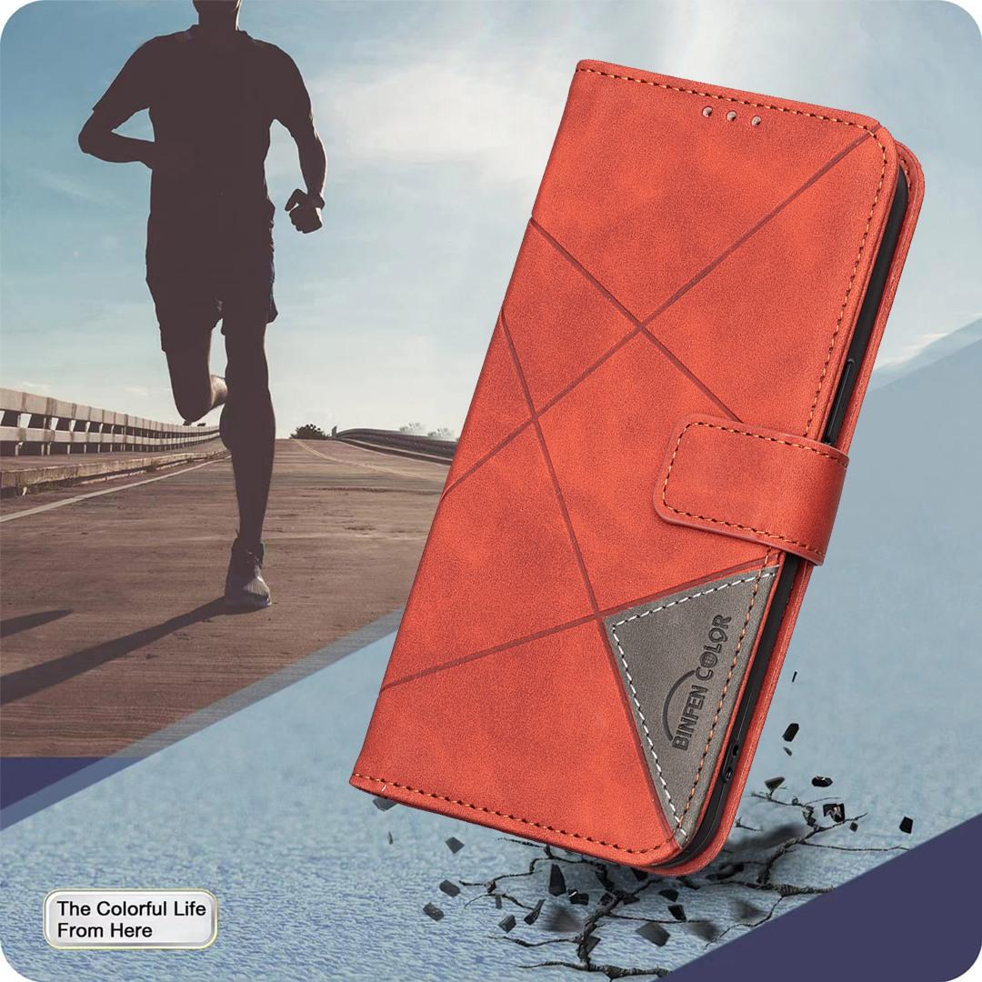 For Redmi Note 17 Pro 5G Global 163mm Magnetic Buckle Rhombus Texture Leather Phone Case(Brown)