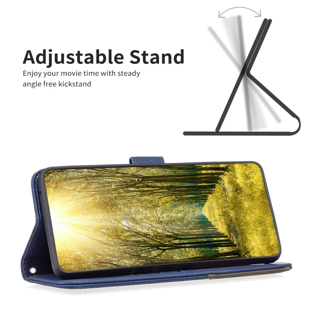 For Redmi Note 17 Pro 5G Global 163mm Magnetic Buckle Rhombus Texture Leather Phone Case(Blue)
