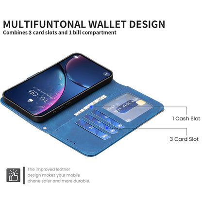 For Redmi Note 17 Pro 5G Global 163mm Magnetic Buckle Rhombus Texture Leather Phone Case(Blue)