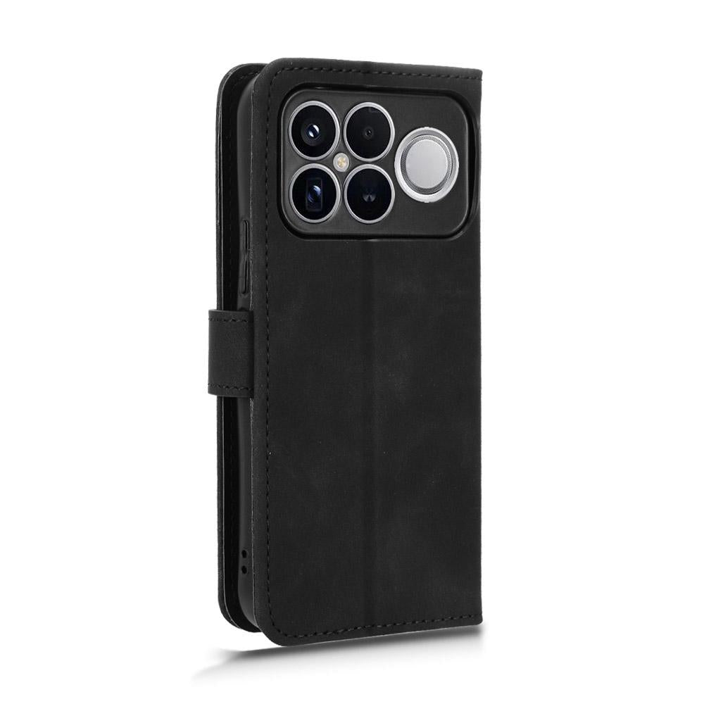 For Redmi K90 Pro Max / Poco F8 Ultra Skin Feel Magnetic Flip Leather Phone Case(Black)