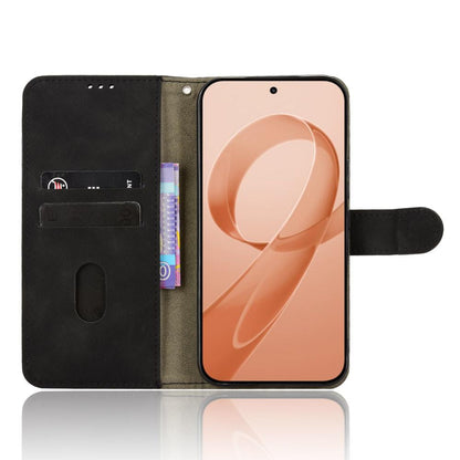 For Redmi K90 Pro Max / Poco F8 Ultra Skin Feel Magnetic Flip Leather Phone Case(Black)