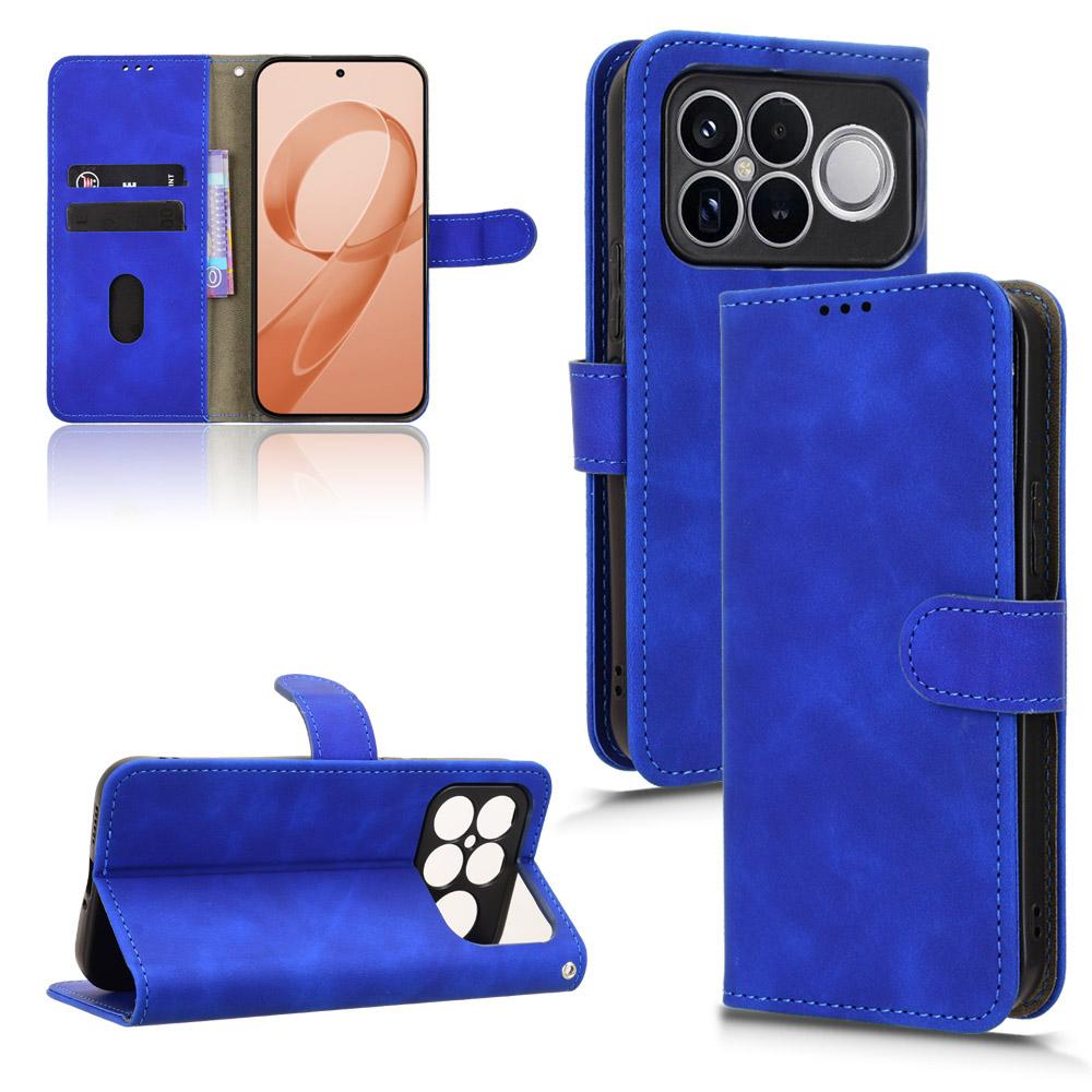 For Redmi K90 Pro Max / Poco F8 Ultra Skin Feel Magnetic Flip Leather Phone Case(Blue)
