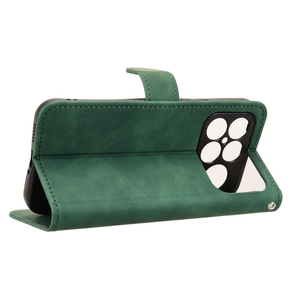 For Redmi K90 Pro Max / Poco F8 Ultra Skin Feel Magnetic Flip Leather Phone Case(Green)
