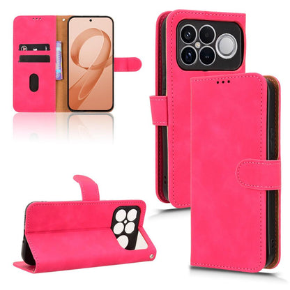 For Redmi K90 Pro Max / Poco F8 Ultra Skin Feel Magnetic Flip Leather Phone Case(Rose Red)