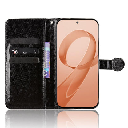 For Redmi K90 Pro Max 5G / Poco F8 Ultra Honeycomb Dot Texture Leather Phone Case(Black)