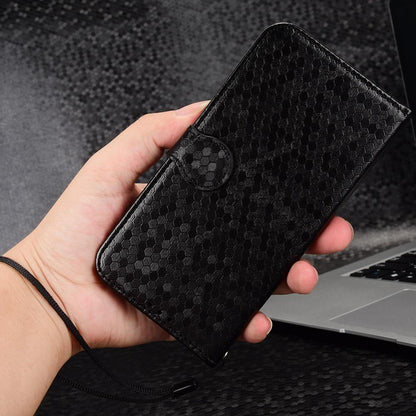 For Redmi K90 Pro Max 5G / Poco F8 Ultra Honeycomb Dot Texture Leather Phone Case(Black)